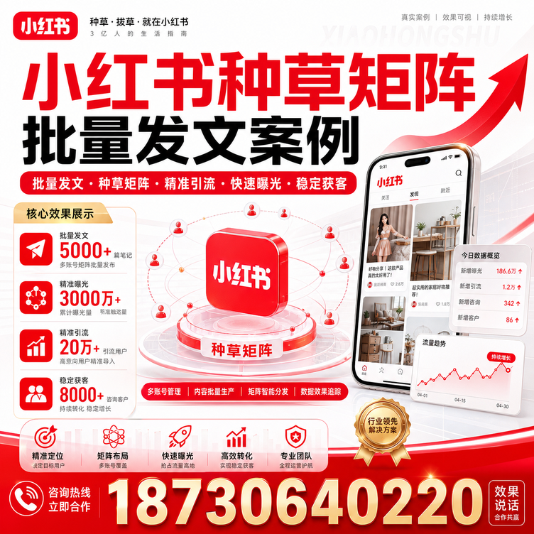 娄底小红书种草矩阵批量发文案例